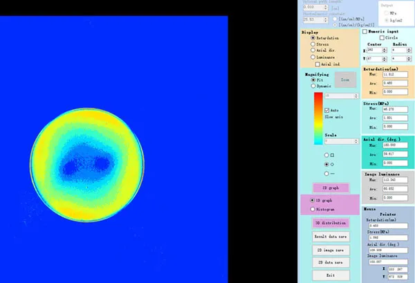 COC Resin Stress Birefringence Measurement System